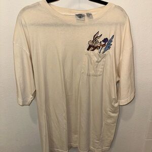 Looney Toons Cream Graphic T-Shirt